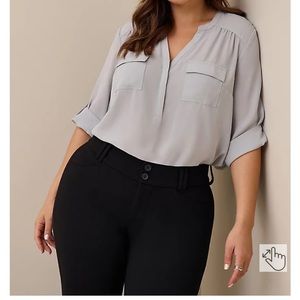 🆕Torrid Harper Georgette 3/4 sleeve Top